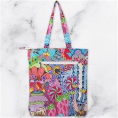 Double Zip Up Tote Bag 