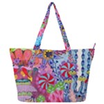 Cabbage Flower Abstract Full Print Shoulder Bag