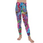 Cabbage Flower Abstract Kids  Lightweight Velour Leggings