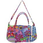 Cabbage Flower Abstract Removable Strap Handbag