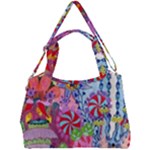 Cabbage Flower Abstract Double Compartment Shoulder Bag