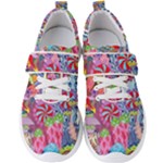 Cabbage Flower Abstract Men s Velcro Strap Shoes