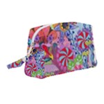 Cabbage Flower Abstract Wristlet Pouch Bag (Medium)