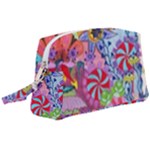 Cabbage Flower Abstract Wristlet Pouch Bag (Large)