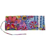 Cabbage Flower Abstract Roll Up Canvas Pencil Holder (S)