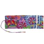 Cabbage Flower Abstract Roll Up Canvas Pencil Holder (M)