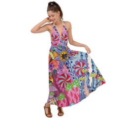 Backless Maxi Beach Dress 