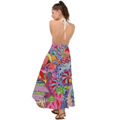 Backless Maxi Beach Dress 