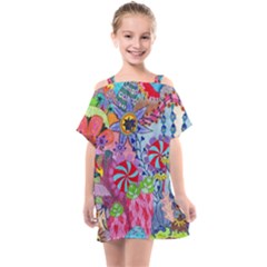 Kids  One Piece Chiffon Dress 