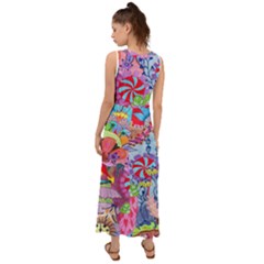 V-Neck Chiffon Maxi Dress 