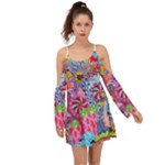 Cabbage Flower Abstract Boho Dress