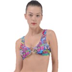 Cabbage Flower Abstract Ring Detail Bikini Top