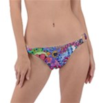 Cabbage Flower Abstract Ring Detail Bikini Bottoms