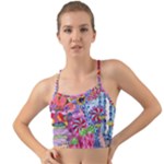 Cabbage Flower Abstract Mini Tank Bikini Top