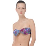 Cabbage Flower Abstract Classic Bandeau Bikini Top 