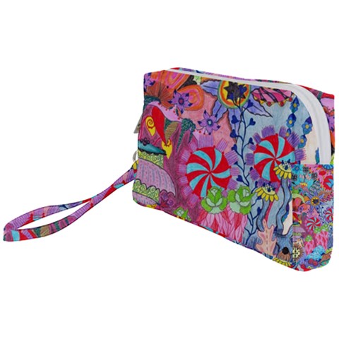 Cabbage Flower Abstract Wristlet Pouch Bag (Small) from ArtsNow.com