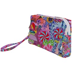 Cabbage Flower Abstract Wristlet Pouch Bag (Small) from ArtsNow.com