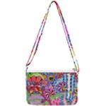 Cabbage Flower Abstract Double Gusset Crossbody Bag