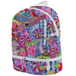 Cabbage Flower Abstract Zip Bottom Backpack