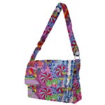 Cabbage Flower Abstract Full Print Messenger Bag (M)