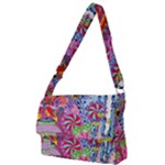 Cabbage Flower Abstract Full Print Messenger Bag (L)