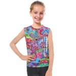 Cabbage Flower Abstract Kids  Mesh Tank Top