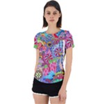 Cabbage Flower Abstract Back Cut Out Sport T-Shirt