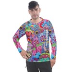 Cabbage Flower Abstract Men s Pique Long Sleeve T-Shirt