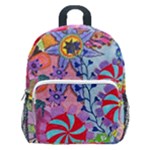 Cabbage Flower Abstract Kids  Age 5-10 Lightweight School Backpack with Side Pockets