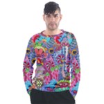 Cabbage Flower Abstract Men s Long Sleeve Raglan T-Shirt