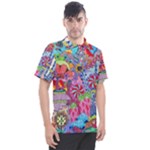 Cabbage Flower Abstract Men s Polo T-Shirt