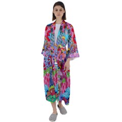 Maxi Satin Kimono 