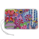 Cabbage Flower Abstract Pen Storage Case (L)