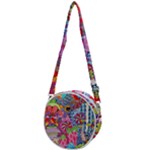 Cabbage Flower Abstract Crossbody Circle Bag