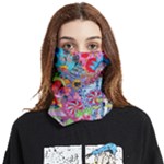 Cabbage Flower Abstract Face Covering Bandana (Two Sides)