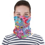 Cabbage Flower Abstract Face Seamless Bandana (Adult)