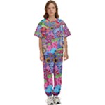 Cabbage Flower Abstract Kids  T-Shirt and Pants Sports Set