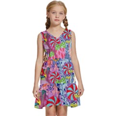 Kids  Sleeveless Tiered Mini Dress 