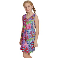 Kids  Sleeveless Tiered Mini Dress 