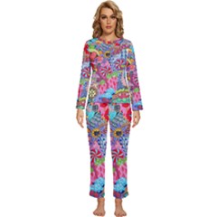 Womens  Long Sleeve Lightweight Pajamas Set 