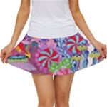 Cabbage Flower Abstract Women s Skort