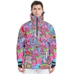 Cabbage Flower Abstract Men s Pullover Zip Ski and Snowboard Waterproof Breathable Jacket