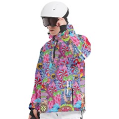 Men s Pullover Zip Ski and Snowboard Waterproof Breathable Jacket 