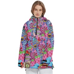 Women s Pullover Zip Ski and Snowboard Waterproof Breathable Jacket 