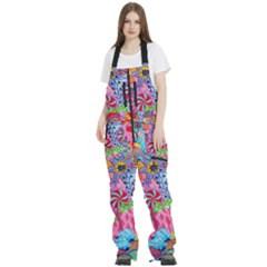 Women s Front Zip Ski And Snowboard Bib Pants 