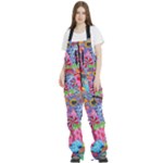 Cabbage Flower Abstract Women s Front Zip Ski And Snowboard Bib Pants