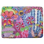 Cabbage Flower Abstract 17  Vertical Laptop Sleeve Case With Pocket