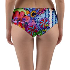 Reversible Mid-Waist Bikini Bottoms 