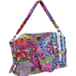 Cabbage Flower Abstract (1) (custom) Canvas Crossbody Bag