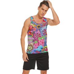 Men s Wide Collar Tank Top 